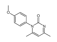 1-(4-methoxyphenyl)-4,6-dimethylpyrimidin-2(1H)-one Structure