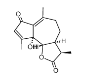 5α-hydroxy-2-oxo-11αH-guaia-1(10),3-dien-12,6α-olide Structure