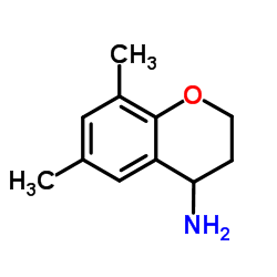 6,8-DIMETHYL-3,4-DIHYDRO-2H-1-BENZOPYRAN-4-AMINE结构式