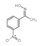 Ethanone,1-(3-nitrophenyl)-, oxime结构式