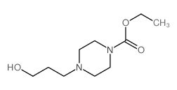 1-Piperazinecarboxylicacid, 4-(3-hydroxypropyl)-, ethyl ester Structure