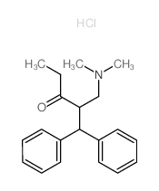 3-Pentanone,1-(dimethylamino)-2-(diphenylmethyl)-, hydrochloride (9CI) Structure