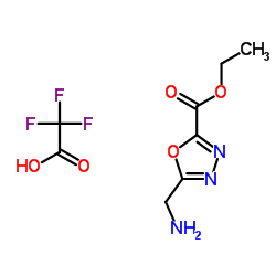 5-(氨基甲基)-1,3,4-噁二唑-2-羧酸乙酯结构式