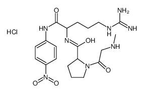 肌氨酰-脯氨酰-精氨酰对硝基苯胺二盐酸盐结构式