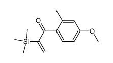 2-Trimethylsilyl-1-(4-methoxy-2-methylphenyl)-2-propen-1-on Structure