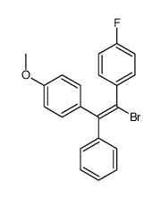 1-[(E)-2-bromo-2-(4-fluorophenyl)-1-phenylethenyl]-4-methoxybenzene Structure