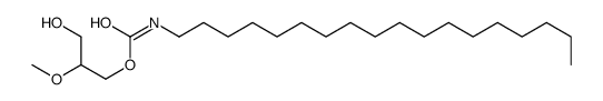 (3-hydroxy-2-methoxypropyl) N-octadecylcarbamate Structure