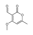 4-methoxy-6-methyl-2-pyrone-3-carboxaldehyde Structure