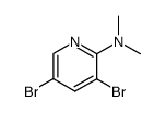 3,5-dibromo-N,N-dimethylpyridin-2-amine Structure
