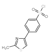 4-(2-methyl-1,3-thiazol-4-yl)benzenesulfonyl chloride Structure