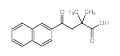 2,2-DIMETHYL-4-(2-NAPHTHYL)-4-OXOBUTYRIC ACID结构式