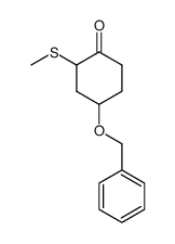 4-(benzyloxy)-2-(methylthio)cyclohexanone Structure