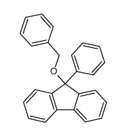 benzyl-(9-phenyl-fluoren-9-yl)-ether结构式