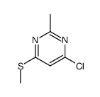 4-Chloro-2-methyl-6-(methylthio)pyrimidine Structure