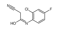 N-(2-Chloro-4-fluorophenyl)-2-cyanoacetamide结构式