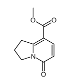 5-Oxo-1,2,3,5-tetrahydro-indolizine-8-carboxylic acid methyl ester结构式