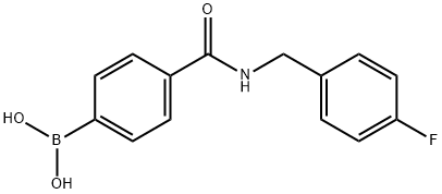 (4-{[(4-Fluorophenyl)Methyl]Carbamoyl}Phenyl)Boronic Acid Structure