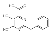 1,6-二氢-5-羟基-6-氧代-2-(苯基甲基)-4-嘧啶羧酸结构式
