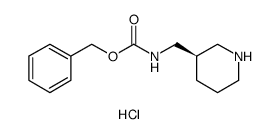 R-3-N-CBZ-AMINOMETHYL PIPERIDINE-HCL structure