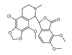 (3S)-3-[(5R)-9-chloro-4-methoxy-6-methyl-7,8-dihydro-5H-[1,3]dioxolo[4,5-g]isoquinolin-5-yl]-6,7-dimethoxy-3H-2-benzofuran-1-one Structure