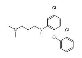 N,N-Dimethyl-N'-<2-(o-chlorophenoxy)-5-chlorophenyl>-1,3-propanediamine结构式