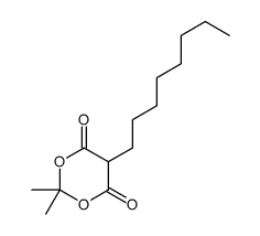 2,2-dimethyl-5-octyl-1,3-dioxane-4,6-dione Structure