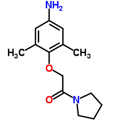 2-(4-Amino-2,6-dimethylphenoxy)-1-(1-pyrrolidinyl)ethanone结构式
