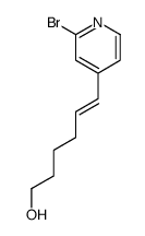 6-(2-bromopyridin-4-yl)hex-5-en-1-ol Structure