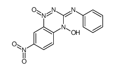 4-hydroxy-7-nitro-1-oxido-N-phenyl-1,2,4-benzotriazin-1-ium-3-imine结构式
