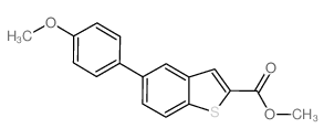5-(4-甲氧基苯基)-1-苯并噻吩-2-羧酸甲酯结构式