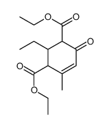 diethyl 2-ethyl-4-methyl-6-oxocyclohex-4-ene-1,3-dicarboxylate Structure
