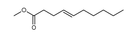 methyl (E)-4-decenoate Structure