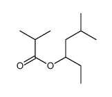 1-ethyl-3-methylbutyl isobutyrate Structure