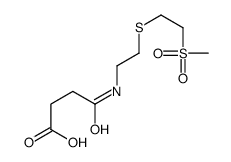 4-[2-(2-methylsulfonylethylsulfanyl)ethylamino]-4-oxobutanoic acid结构式