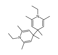 1,1'-diethyl-2,2',4,4',6,6'-hexamethyl-1,1',4,4'-tetrahydro-4,4'-bipyridine Structure