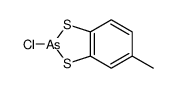 2-chloro-5-methyl-1,3,2-benzodithiarsole Structure