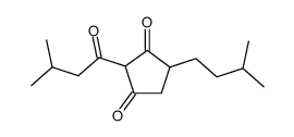 4-(3-Methylbutyl)-2-(3-methyl-1-oxobutyl)-1,3-cyclopentanedione structure