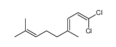 1,1-dichloro-4,8-dimethylnona-1,3,7-triene结构式