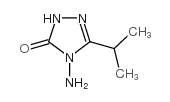4-Amino-2,4-dihydro-5-(1-methylethyl)-3H-1,2,4-triazol-3-one Structure