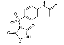 4-(4-acetylamino-benzenesulfonyl)-[1,2,4]triazolidine-3,5-dione Structure