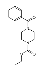 4-benzoyl-piperazine-1-carboxylic acid ethyl ester Structure