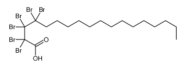 2,2,3,3,4,4-hexabromooctadecanoic acid Structure