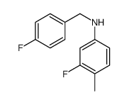 3-氟-N-(4-氟苄基)-4-甲基苯胺结构式
