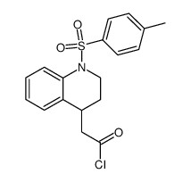 N-(p-toluenesulfonyl)-1,2,3,4-tetrahydroquinoline-4-acetyl chloride Structure