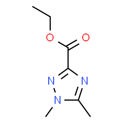 1,5-二甲基-1H-1,2,4-三唑-3-羧酸乙酯结构式
