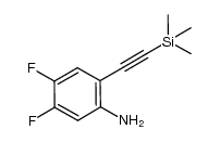 4,5-difluoro-2-[2-(trimethylsilyl)ethynyl]aniline Structure