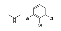 2-bromo-6-chlorophenol compound with dimethylamine (1:1)结构式