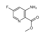 3-氨基-5-氟吡啶-2-羧酸甲酯结构式