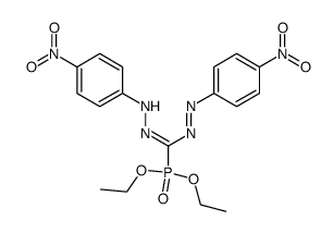 3-(diethoxyphosphinyl)-1,5-bis(p-nitrophenyl)formazan Structure
