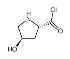 (2S,4R)-4-hydroxypyrrolidine-2-carbonyl chloride Structure